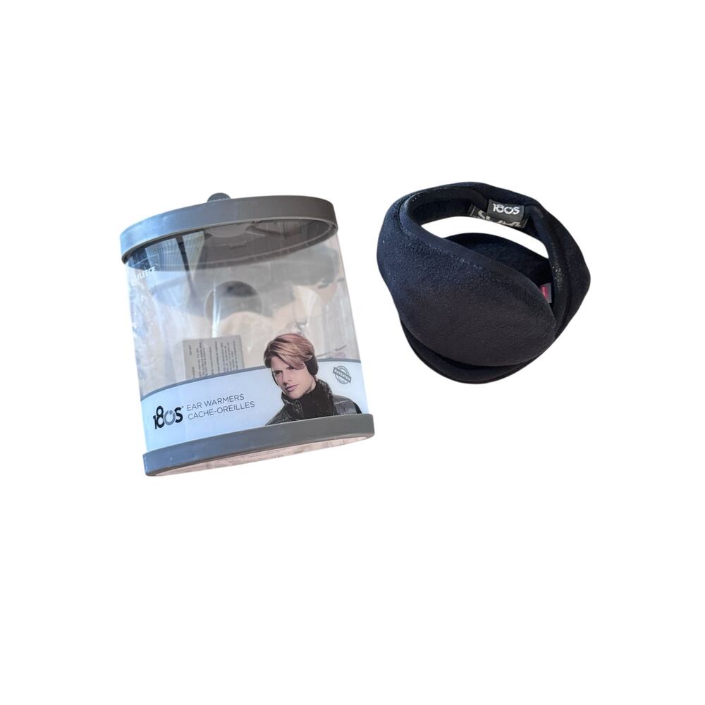 180s Tecfleece Ear Warmers Black, Behind-the-Head Primaloft Insulation‎
